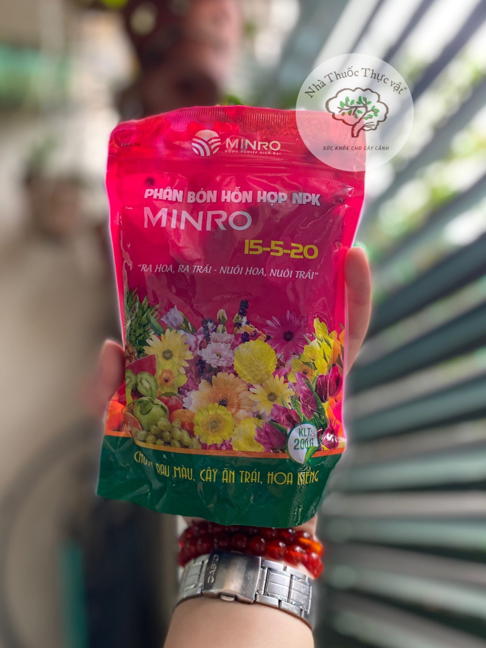 Phân bón npk minro 15-5-20 ra hoa đậu trái gói 200gr