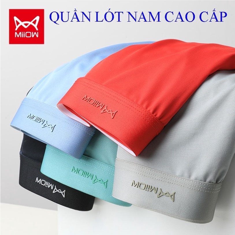 Quần lót nam Miiow kháng mùi kháng khuẩn boxer chun đúcquần sịp đùi nam cotton cao cấp co giãn 4 chiều.