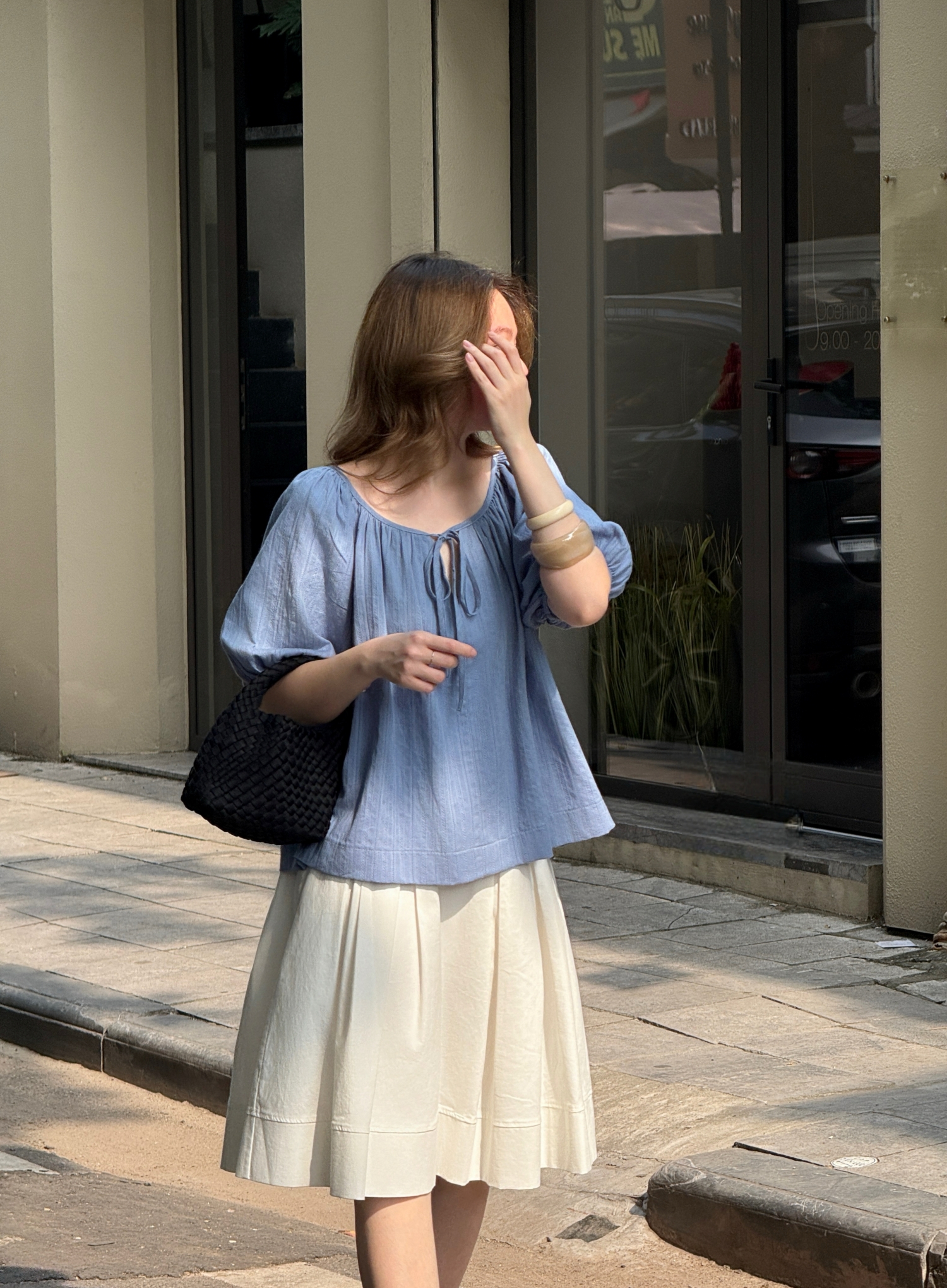  AOEM STUDIOS - CLARA TOP - ÁO TAY PHỒNG COTTON HÀN 