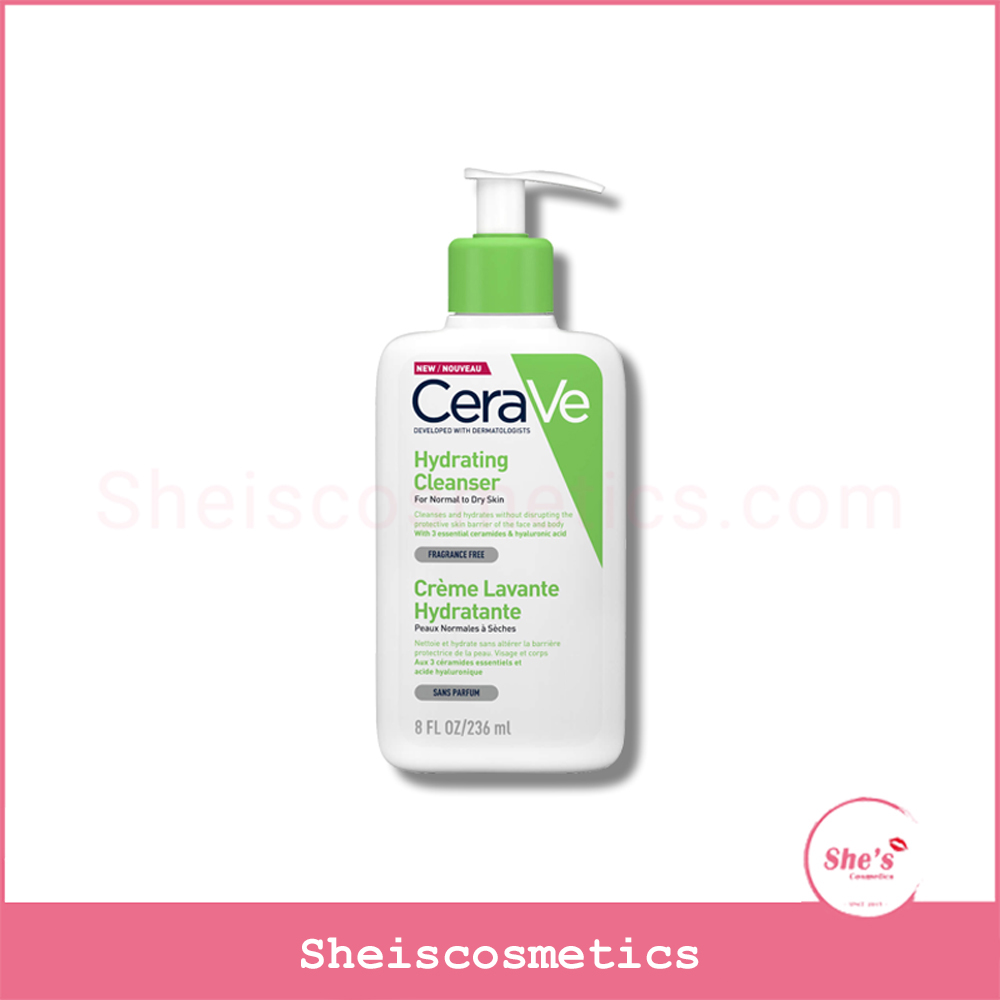 Sữa rửa mặt CeraVe Hydrating Cleanser cho da khô, da nhạy cảm (Bản Pháp)