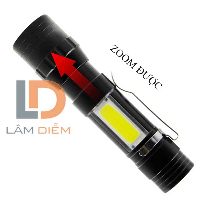 Đèn pin siêu sáng  led sạc cầm tay mini 3 chế độ ánh sáng zoom cyx 003-535