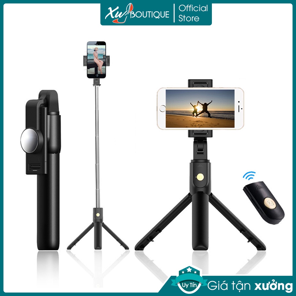 Gậy chụp ảnh tự sướng selfie, tripod k10 kết nối bluetooth cao cấp - dt072
