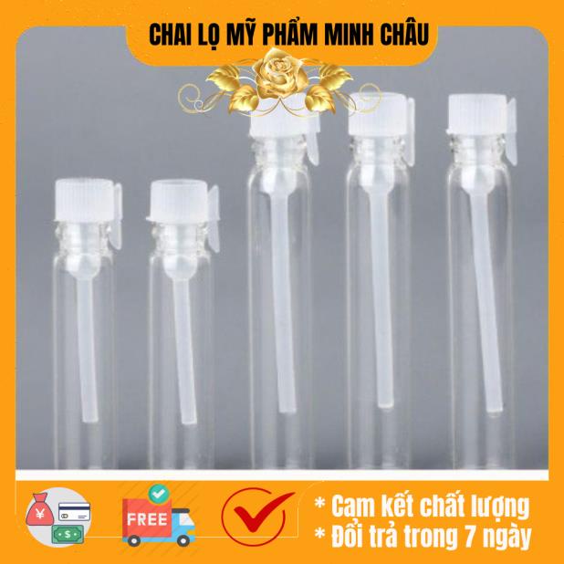 Vỏ lọ ống chiết mẫu thử nước hoa 1ml 2ml 3ml đựng dầu thơm