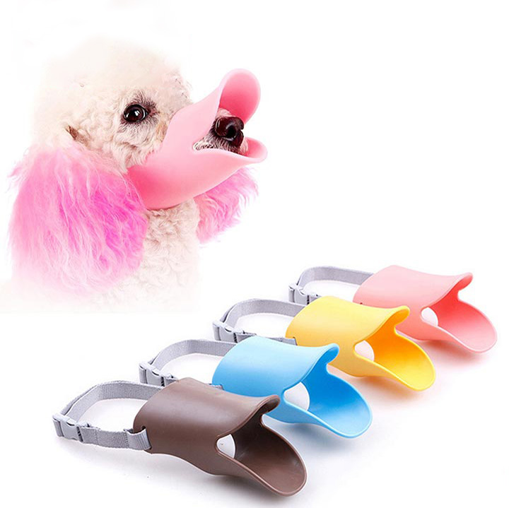 Rọ mõm mỏ vịt silicon cho chó đi dạo - Cutepets