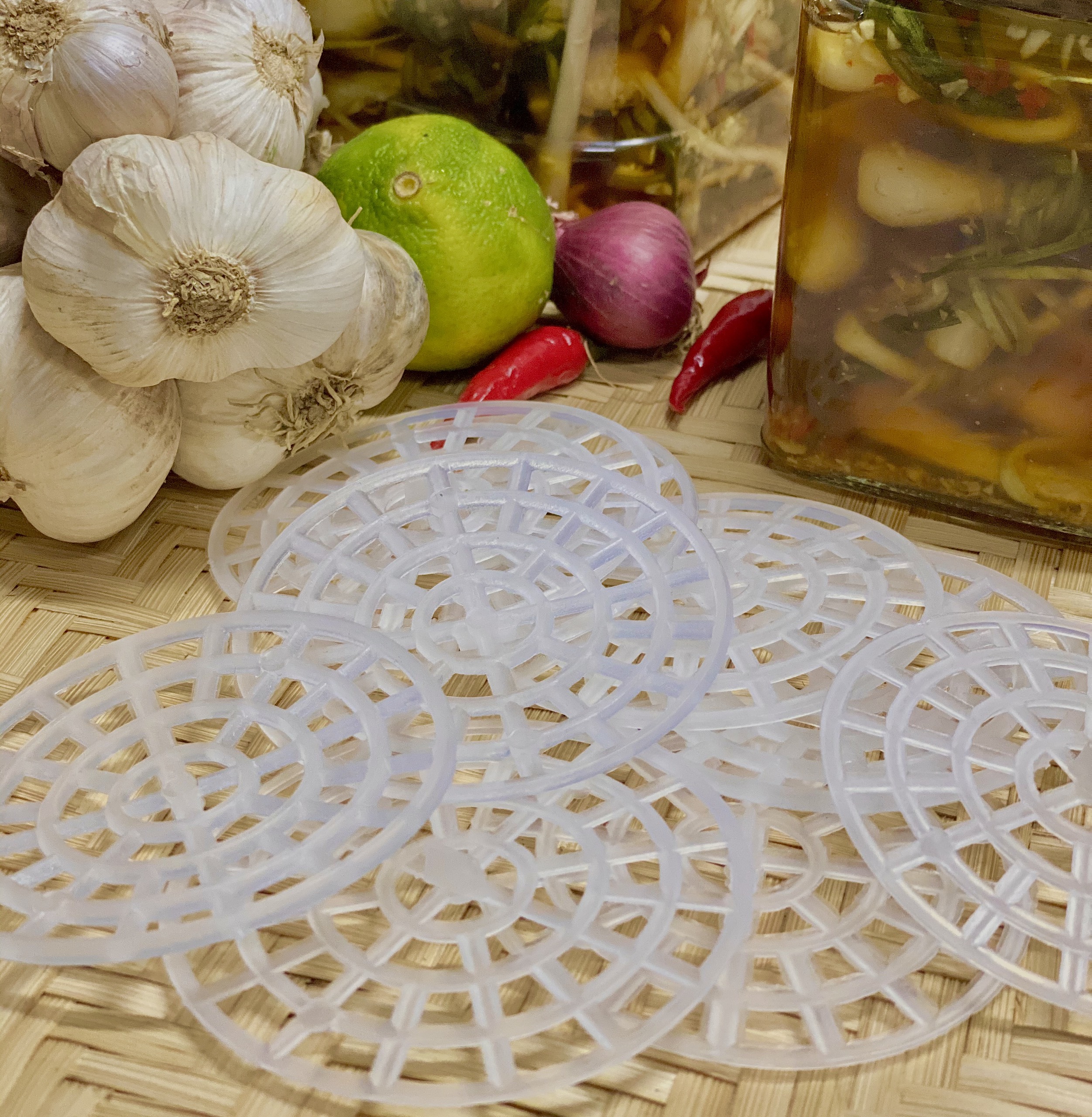 50 Vỉ nén cà muối dưa chèn thực phẩm ngâm chanh đào hành kiệu măng ớt