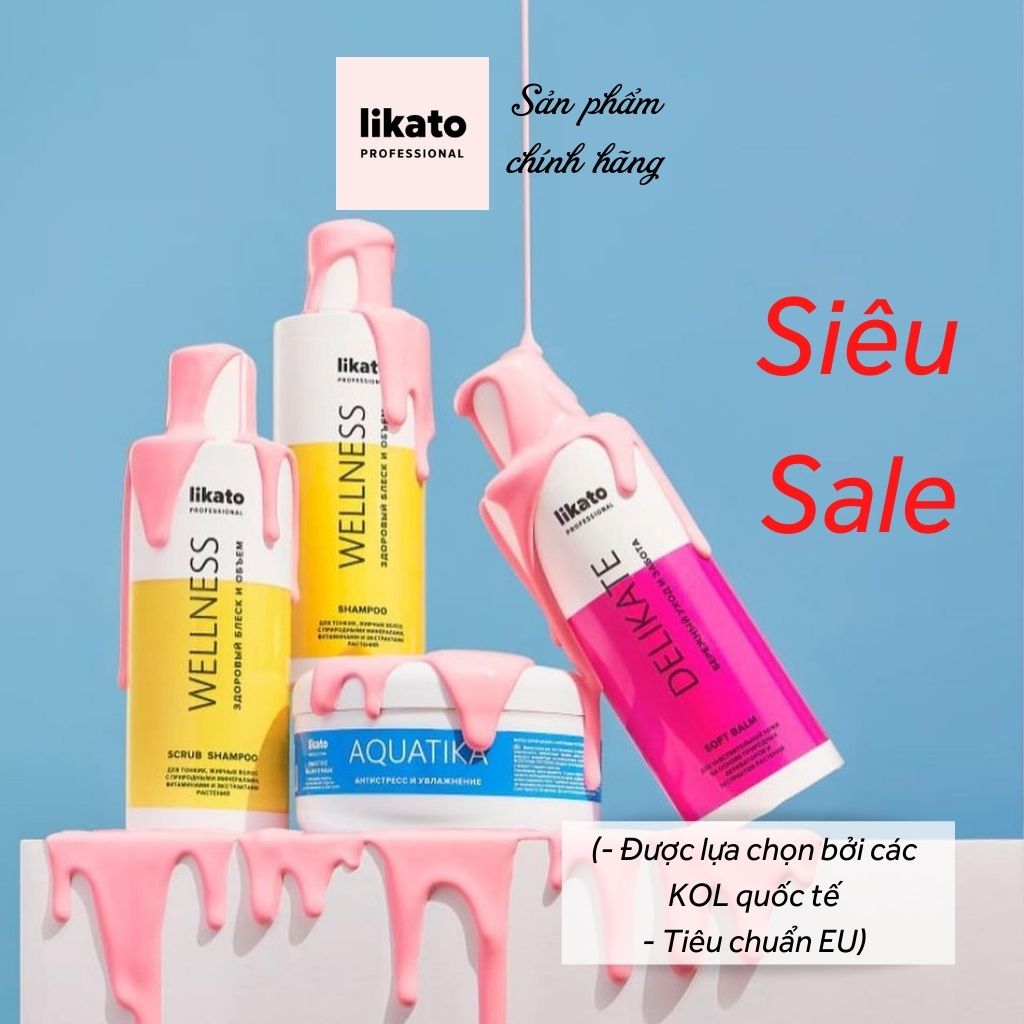 Dầu xả tóc, dầu gội cặp, chăm sóc tóc likato professional 250ml 400ml 750ml