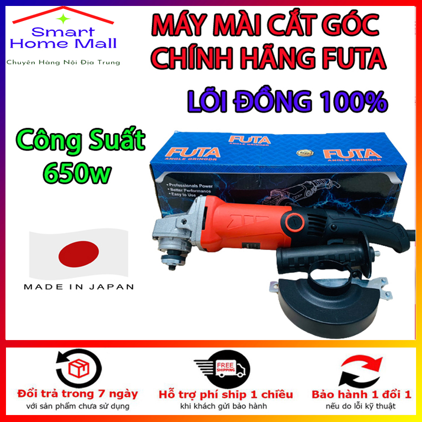 Máy cắt cầm tay, máy mài góc Futa đuôi dài 6 tốc độ 650w