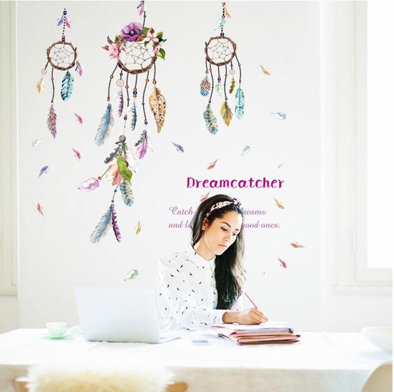 Decal dán tường Vòng bắt giấc mơ- P101- Scenedecal-Framedecals