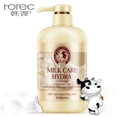Sữa tắm con bò rorec milk care hydra 800ml - mẫu mới