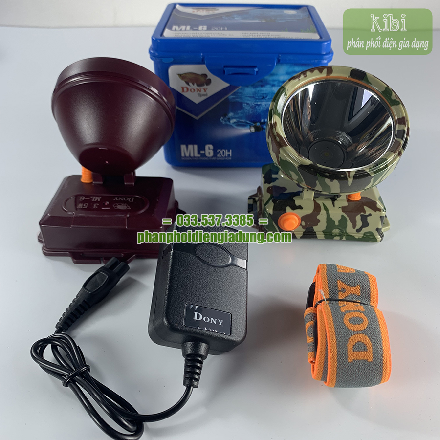 Đèn bin siêu sáng ML6 – DONY, đèn bin đội đầu chống nước