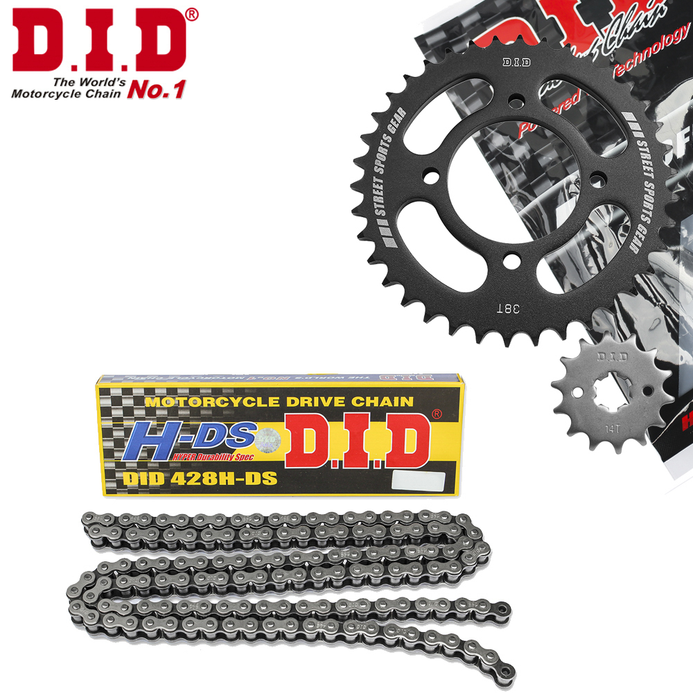 Nhông Sên Dĩa DID Exciter 135 (2011) sên đen 428HDS-114RB, 14T-38T (combo lẻ)