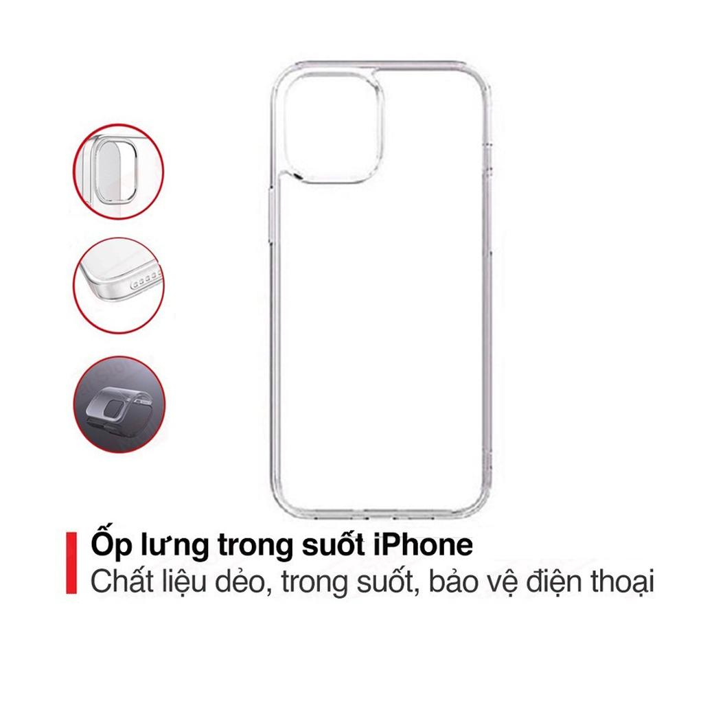 Ốp lưng dẻo trong suốt Hoco chất liệu TPU cao cấp độ đàn hồi cao cho iPhone 13 Pro 6.1inch