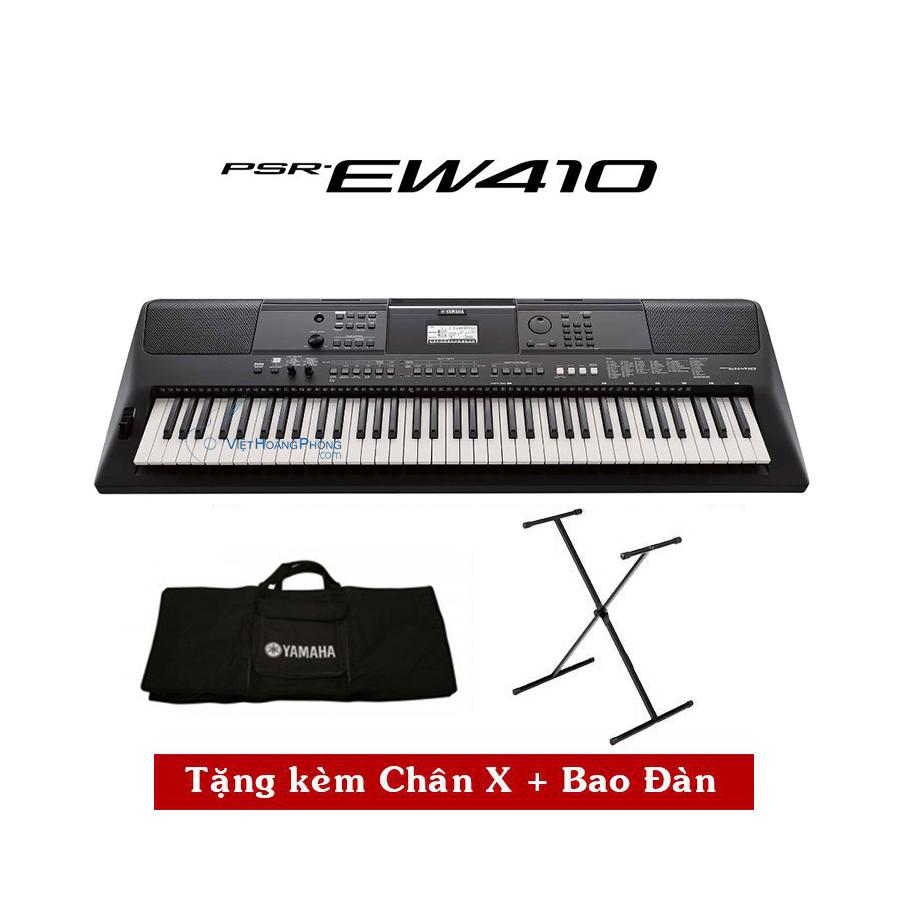 Đàn organ yamaha psr-ew410 kèm giá nhạc + chân x + bao đàn - happylive shop