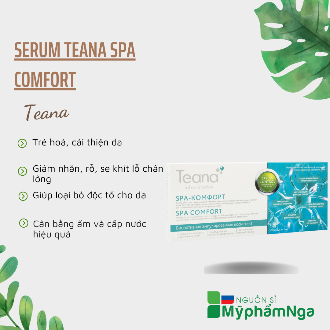 Serum Teana Spa comfort phục hồi, se khít chân lông, giảm sẹo rỗ