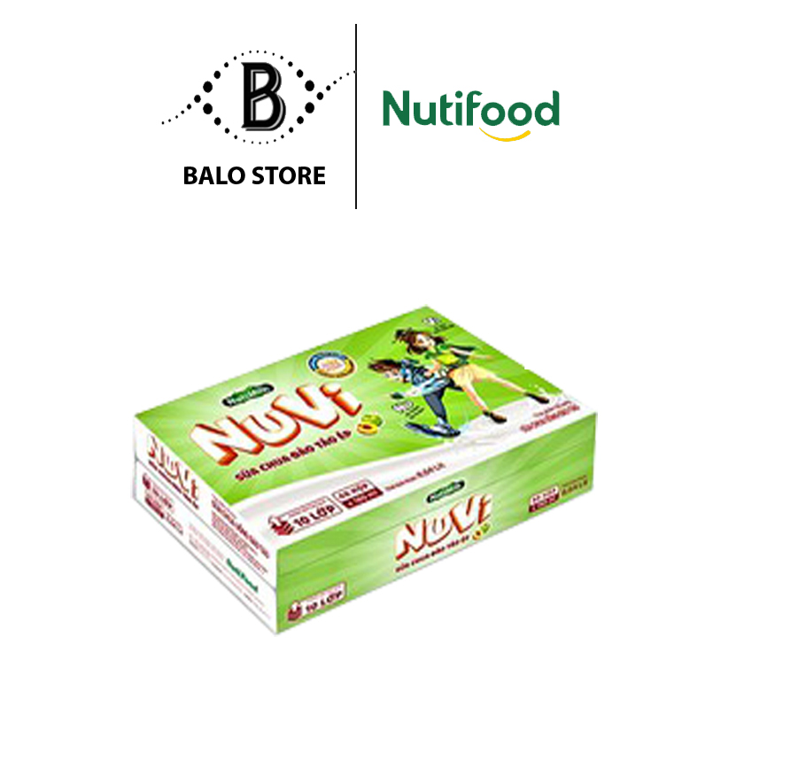 Thùng 48 hộp Nuvi Sữa chua uống đào táo TU.NT110LA 110ml - Thương Hiệu NUTIFOOD - BALO STORE