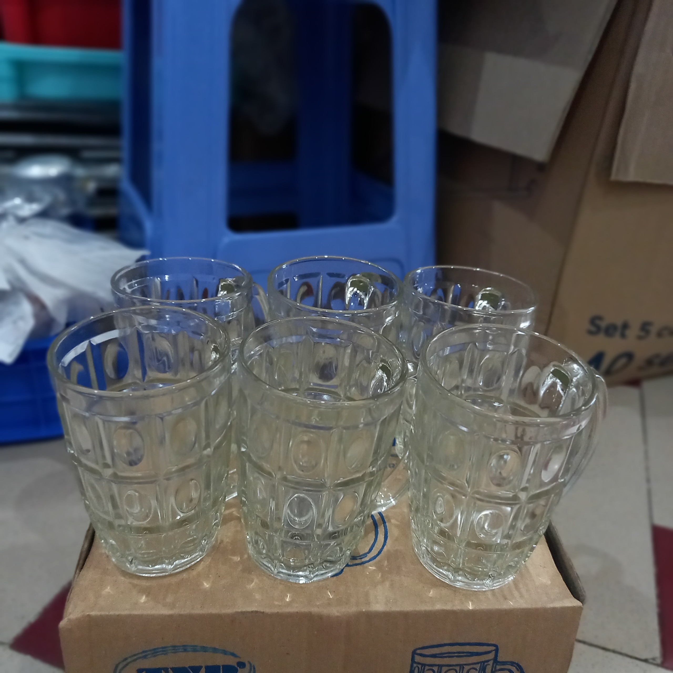 Bộ 6 ly bia thủy tinh 375ml