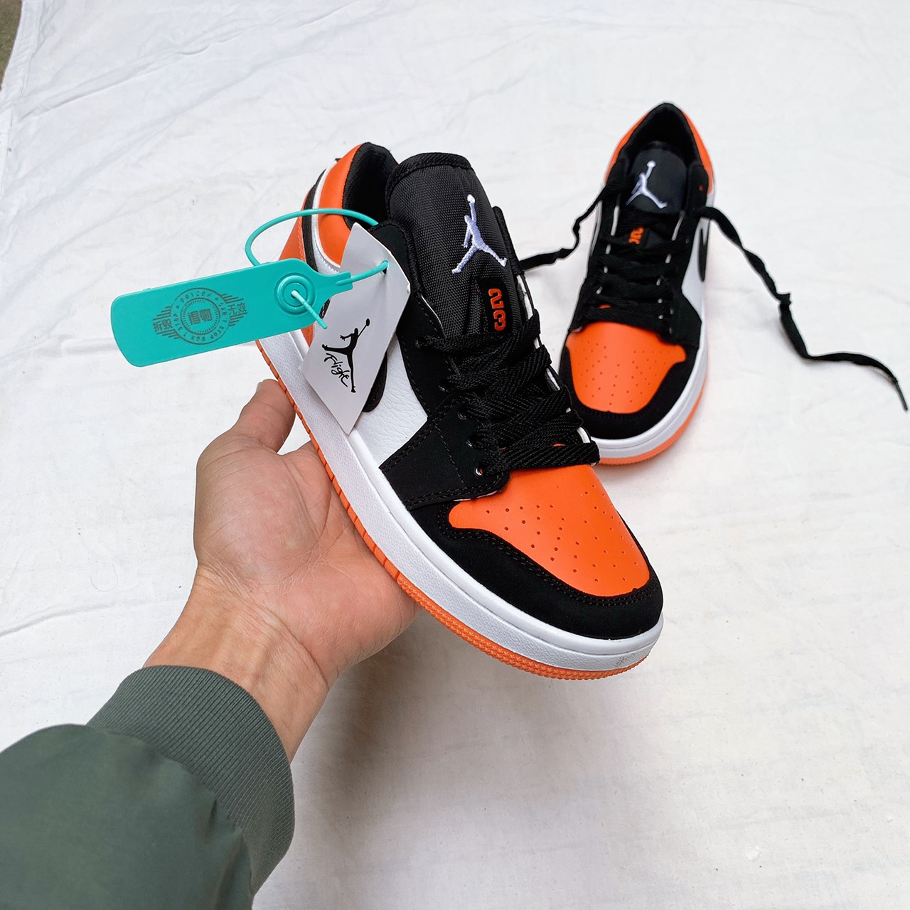 [Hoàn Tiền 15%]giày thể thao JD CAM thấp cổ.Tặng tất,hộp,dây