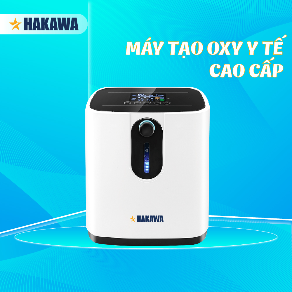 MÁY TẠO  OXY Y TẾ TẠI NHÀ 7 LÍT HAKAWA HK O7-ZY1Z - HÀNG CHÍNH HÃNG - BẢO HÀNH 3 THÁNG
