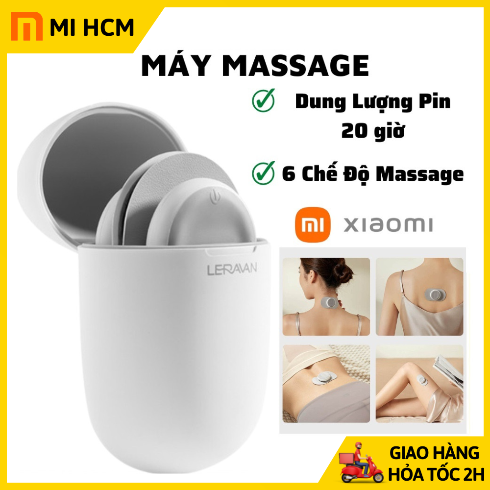 Máy massage xung điện Xiaomi Leravan LJ-U8 công nghệ xung điện giúp lưu thông khí huyết, giảm đau nhức, giảm stress, mát xa giảm đau mỏi cổ vai gáy, máy mát xa mini - Bảo hành 12 tháng