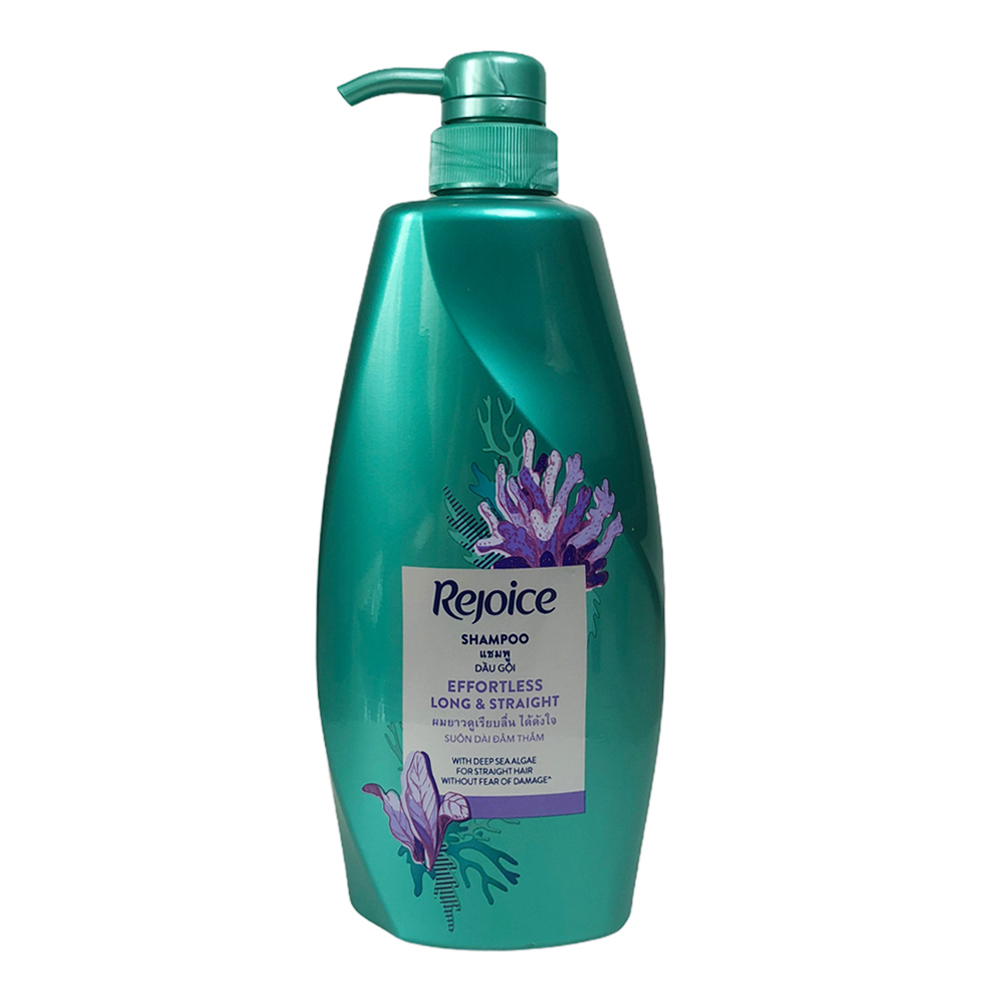 Dầu gội REJOICE Thái Lan 600ml - siêu mềm mượt Effortless Long & Straight - chai