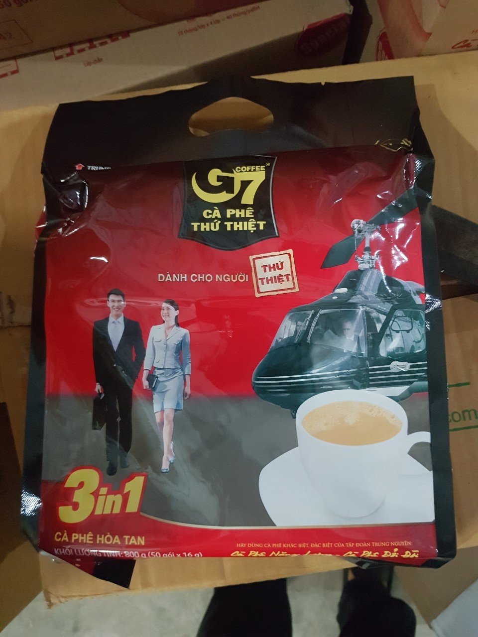 Cà phê hòa tan 3in1 G7 Trung nguyên bịch 50 gói