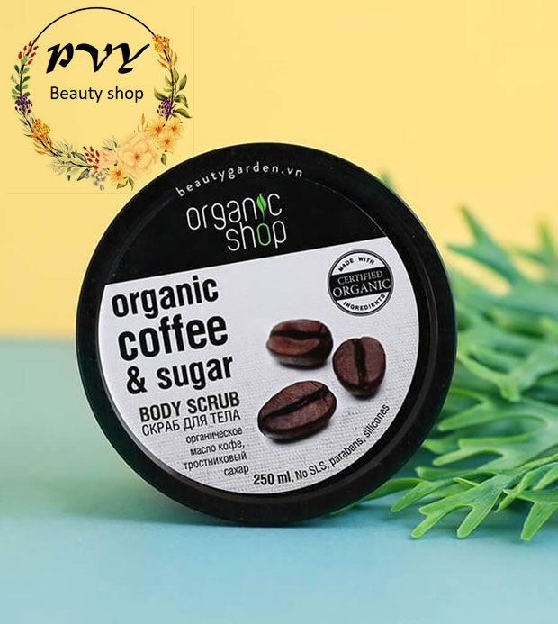 Tẩy Tế Bào Chết Toàn Thân Organic Shop Organic Coffee & Sugar Body Scrub #Pvy Beauty