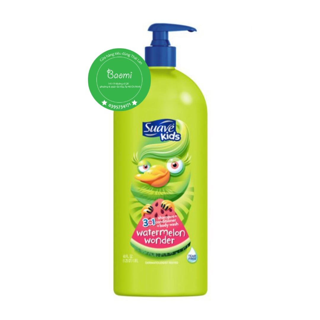 [HCM]Sữa tắm gội và Xả cho Bé Suave Kid 3in1 1.18ml (mẫu mới )