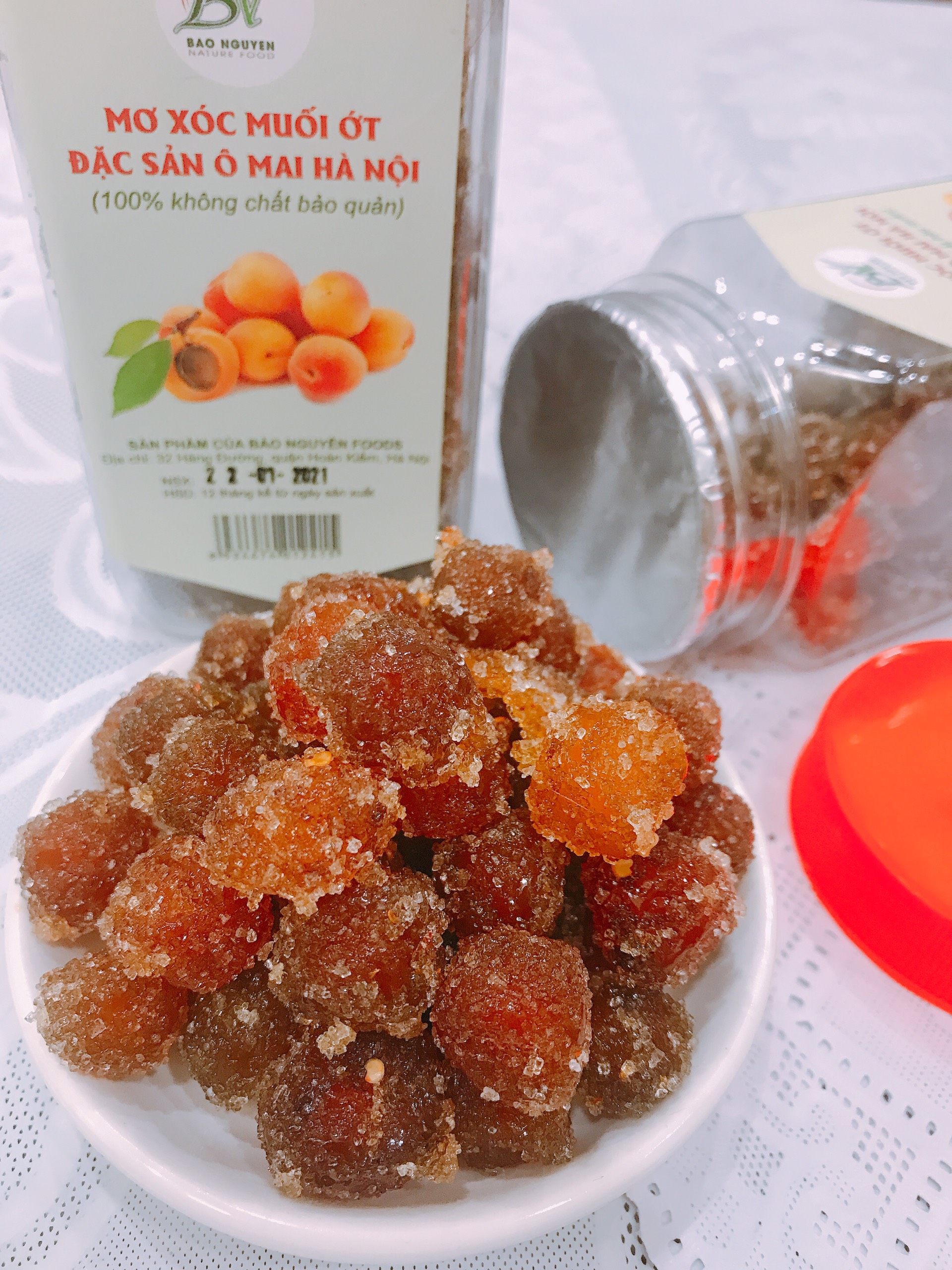 Hộp 400gr Mơ sấy xốc muối ớt