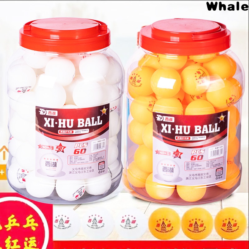 [New] West Lake Table Tennis 40MM Table Tennis White / Yellow Match Training Ball New Material Table Tennis