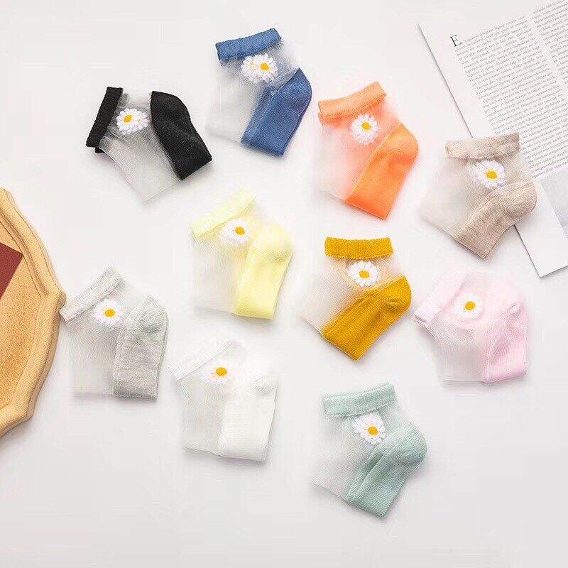 Tất Vớ Nữ Cổ Ngắn, Tất Gấu Broun, Tất Hoa Cúc Giá Rẻ - Shop CEC 6