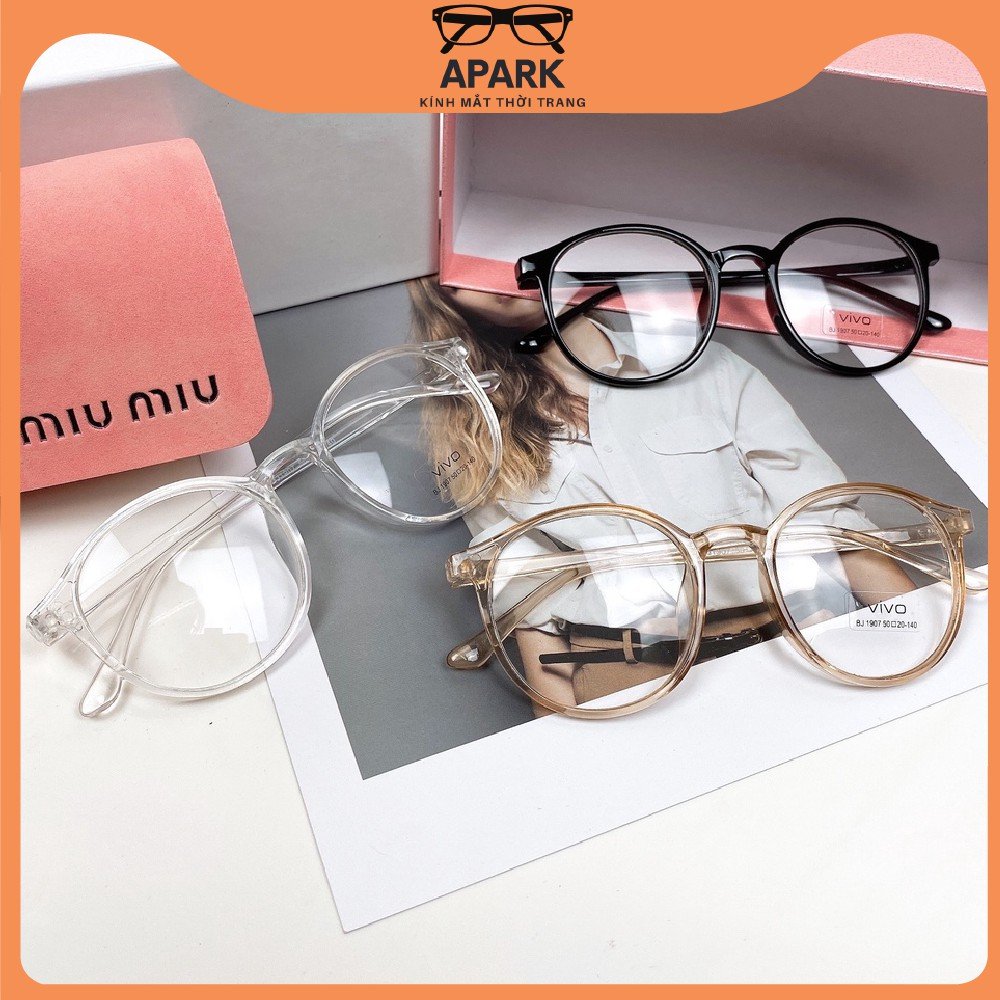 Gọng kính VIVO Mắt Tròn HÀN QUỐC Giả Cận Siêu kute HOTTREND titok - APark AP42