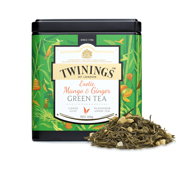 [HCM]TRÀ LÁ SẤY KHÔ TWININGS TEA DISCOVERY COLLECTION EXOTIC MANGO & GINGER GREEN TEA – 100GRAM