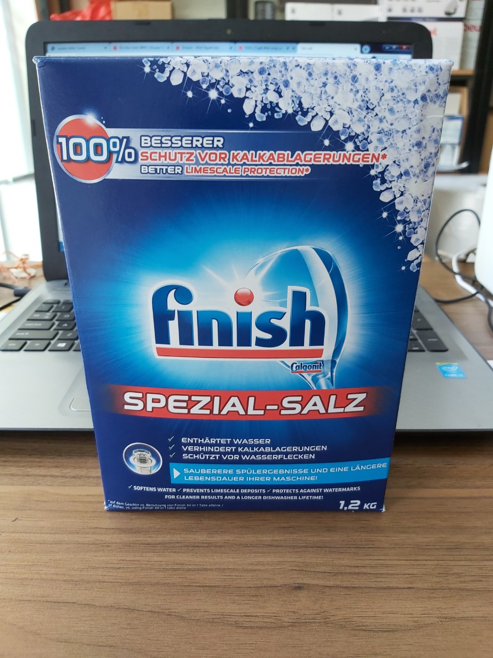 Muối làm mềm nước Finish hộp 1.2kg [ Nhập Đức made in EU ]