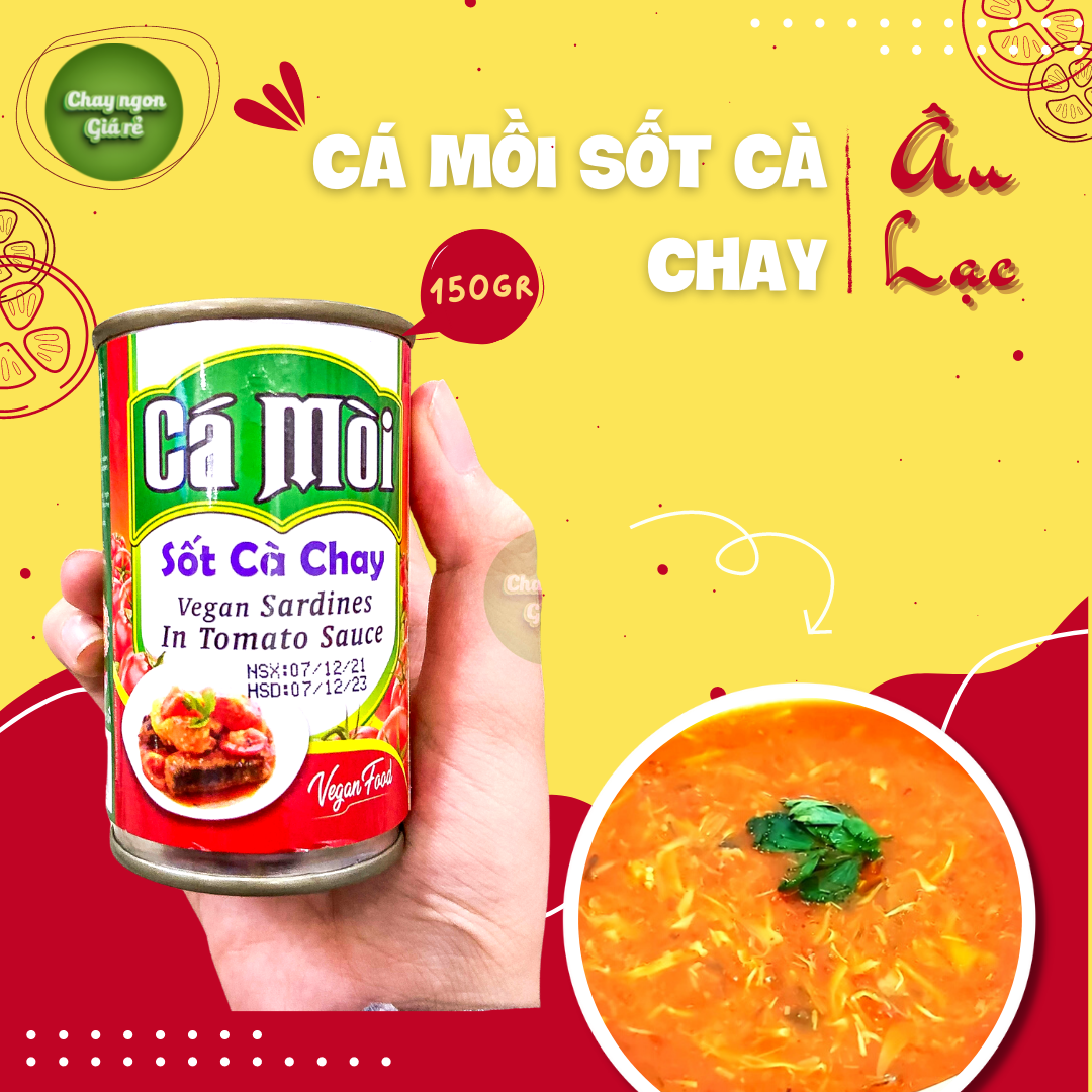 Cá mồi sốt cà chay âu lạc - lon 150gr