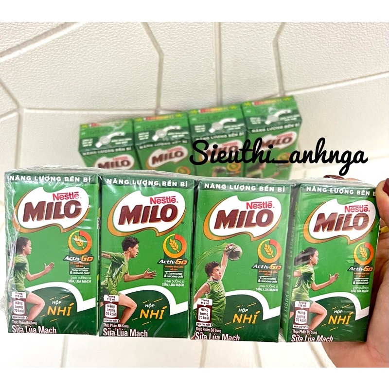 1 vỉ milo thức uống lúa mạch 115ml