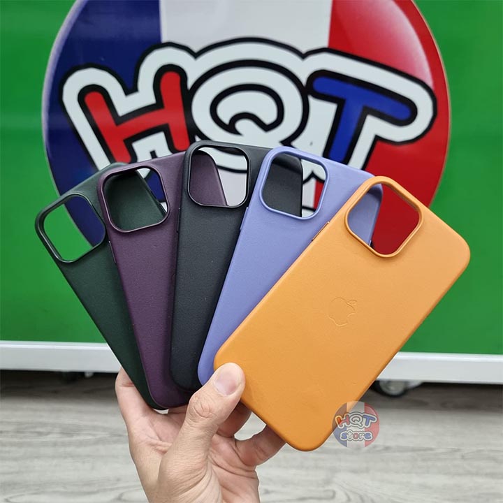 Ốp lưng da leather case magsafe cho iphone 13 pro max / 13 pro