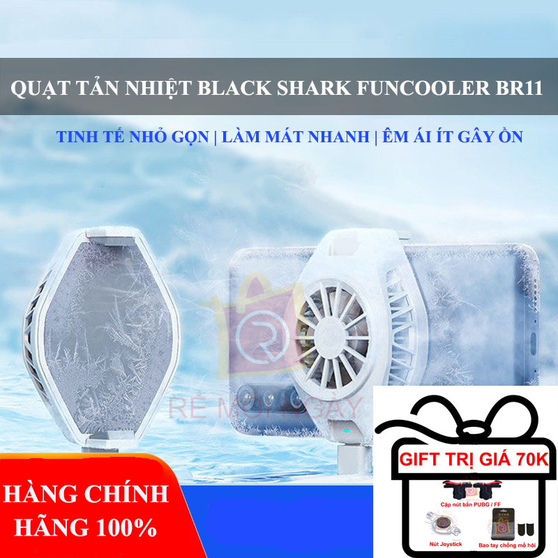 Quạt tản nhiệt Xiaomi Black Shark FunCooler BR11 cho điện thoại - Quạt tản nhiệt sò lạnh Xiaomi làm lạnh tức thì