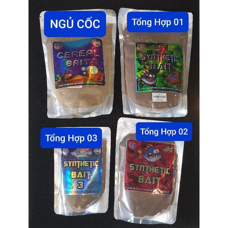 Mồi câu cá tổng hợp số 1 , tổng hợp số 2 , tổng hợp số 3 và ngũ cốc / mồi câu sạch / mồi câu cá / câu tay đơn đài