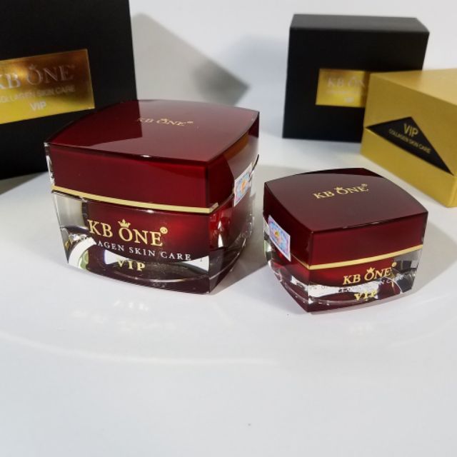 KEM KB ONE VIP ĐỎ HỘP 50gr - 15gr  NGỪA NÁM, TRẮNG DA VỚI DƯỠNG CHẤT COLLAGEN