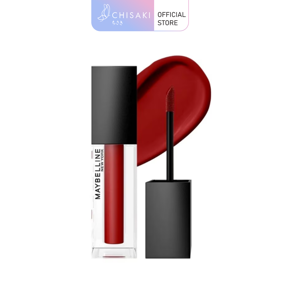 Son Kem Maybelline Mịn Lì Như Nhung CM08 Vang Đỏ 6.4ml