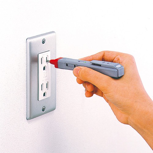 Bút thử điện cảm ứng hiển thị đèn led và âm thanh kiểm tra điện áp ac và dc hãng anex nhật bản - no.2145-l