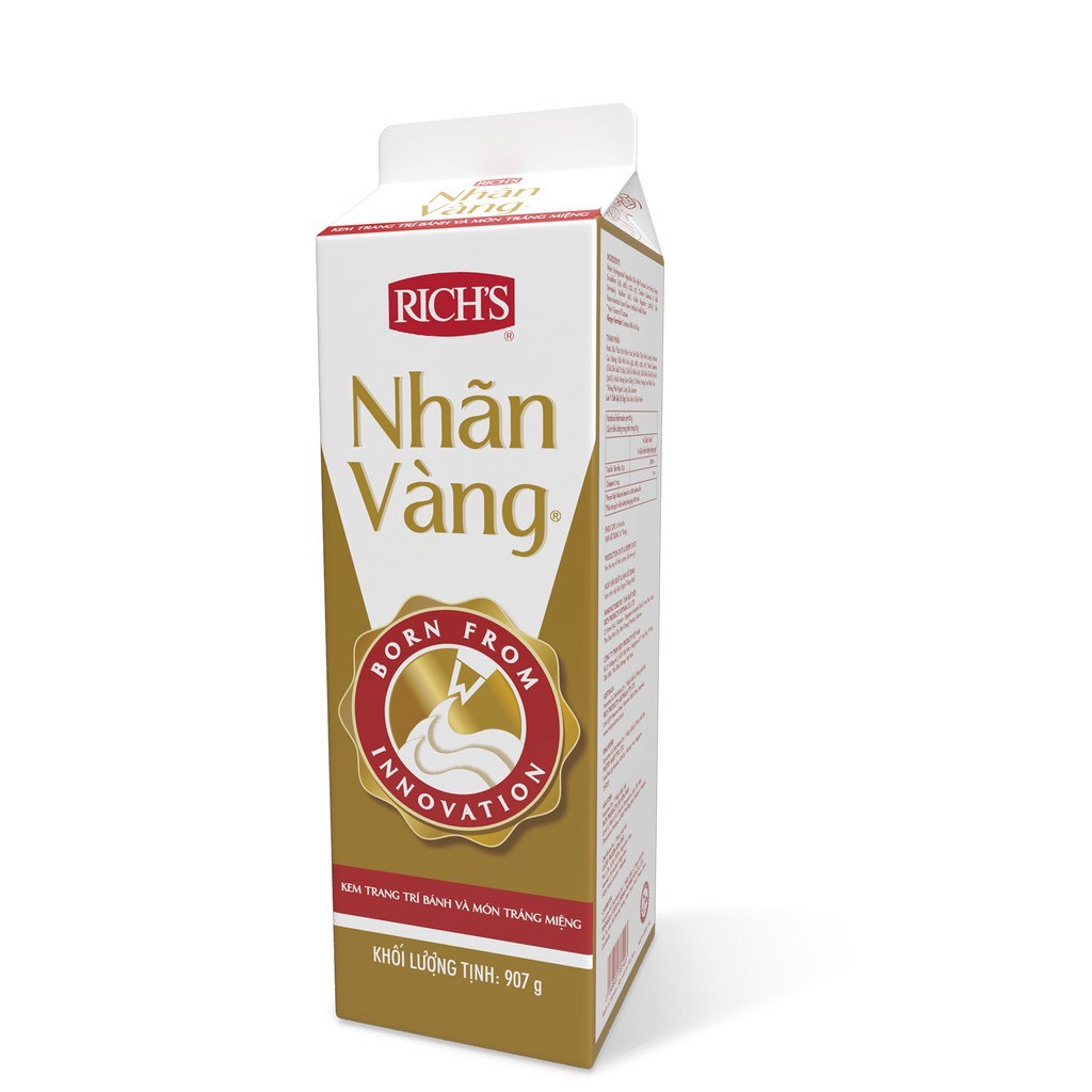 Kem trang trí và làm bánh Rich’s nhãn vàng Gold label