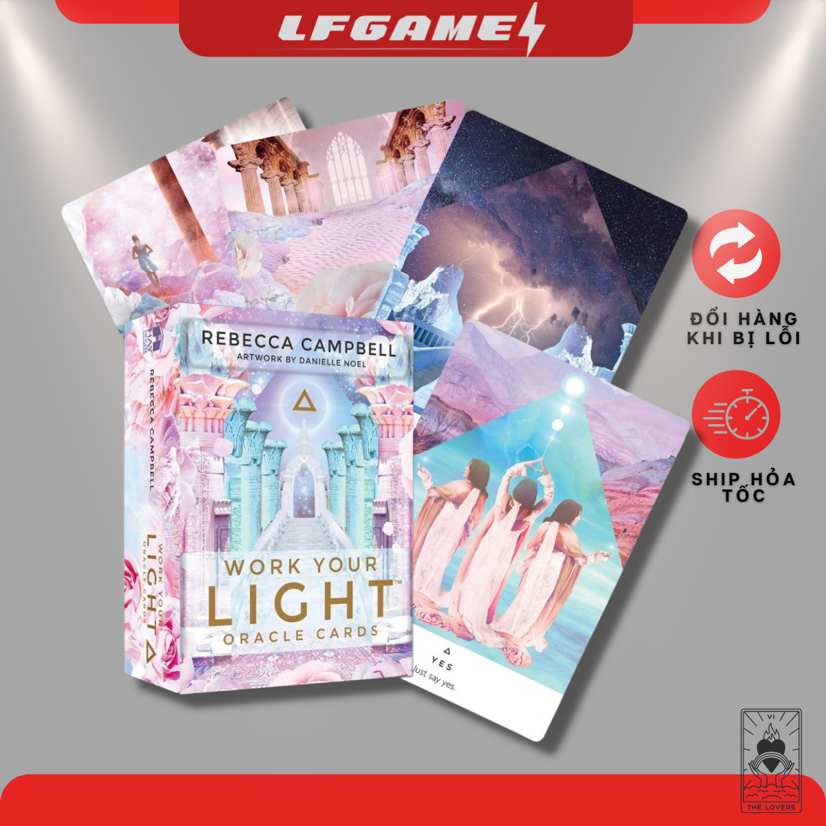 Bộ bài bói Work Your Light Oracle cards bài tarot size tiêu chuẩn Bản