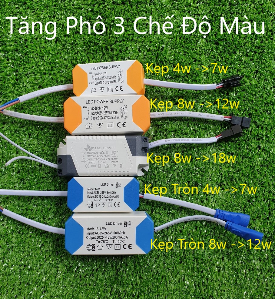Combo 5 driver 3 chế độ cho đèn led