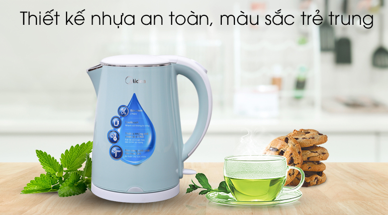 Bình siêu tốc midea 1.5 lít mk-15dc