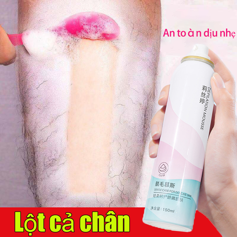 Xịt tẩy lông, kem tẩy lông dạng xịt tẩy sạch nhanh chóng, dịu nhẹ không đau rát，an toàn hiệu quả