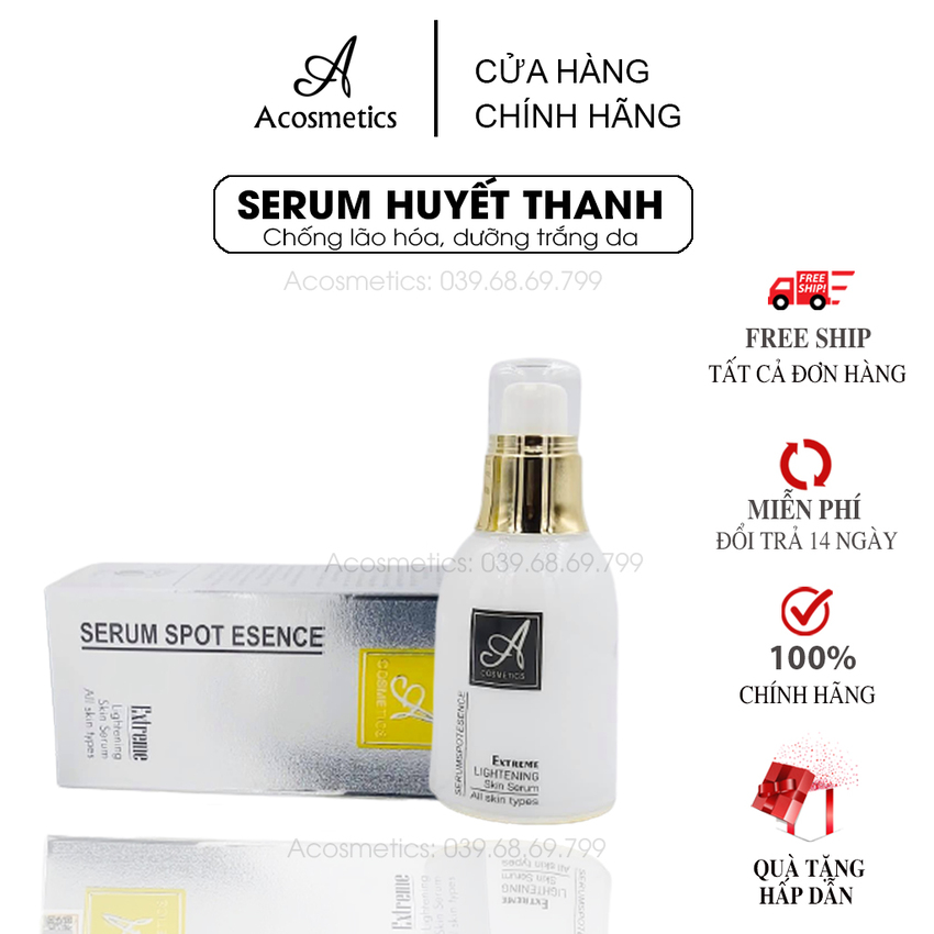 SERUM SPOT ESENCE dưỡng trắng da ngừa Mụn chống Lão Hóa Se khít lỗ chân lông A Cosmetics cung cấp Độ Ẩm cho da