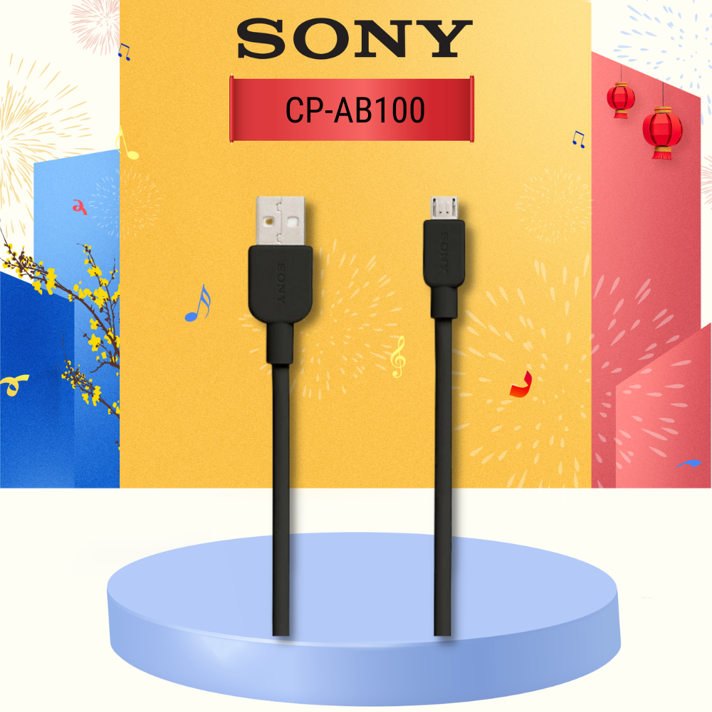 Cáp micro usb 1m sony cp-ab100/bce ww - bảo hành chính hãng 12 tháng