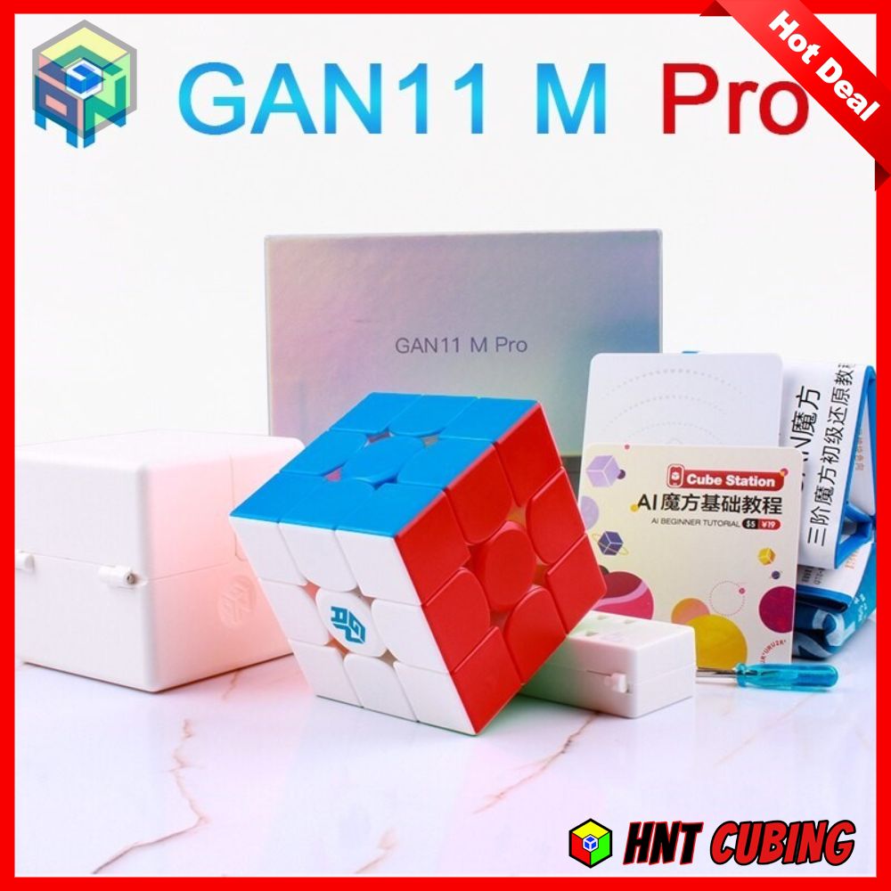 Rubik 3x3 Cao Cấp GAN 11 M Pro Nam Châm Core HNT Cubing