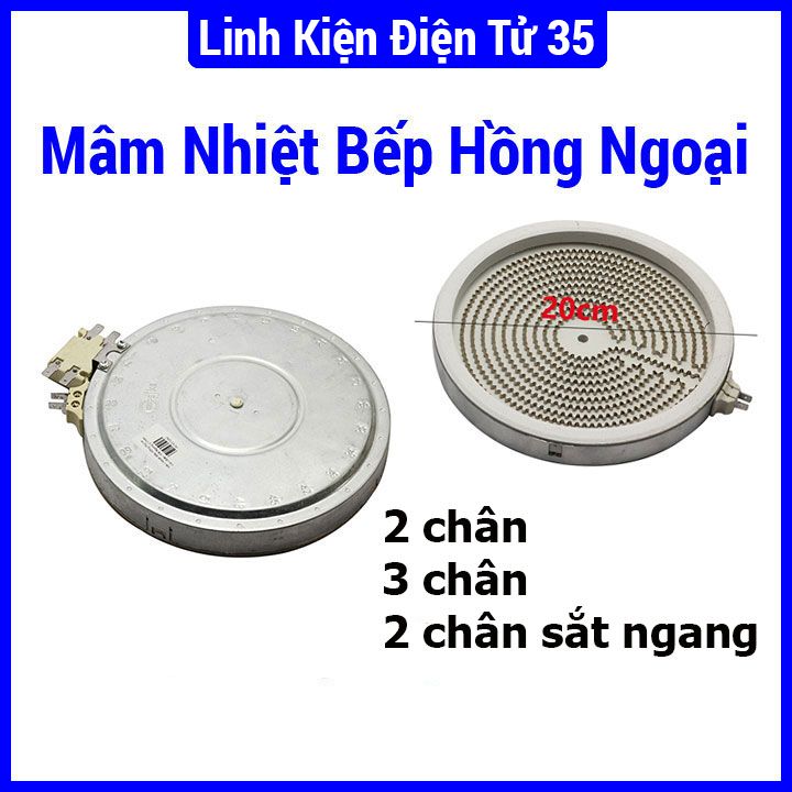 Mâm bếp hồng ngoại 2000w các loại 2 chân,3 chân,2 chân sắt ngang